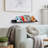 Gailyn Black Metal Wall Floating Shelf	