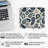 Abstract Navy Blue Paisley Pattern IV Bohemian Gaming Cute Office Laptop Desk Pad Gift Mat Square Rectangle Non-Slip Mousepad