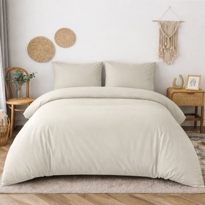 Microfiber Solid Colour Duvet Cover Set