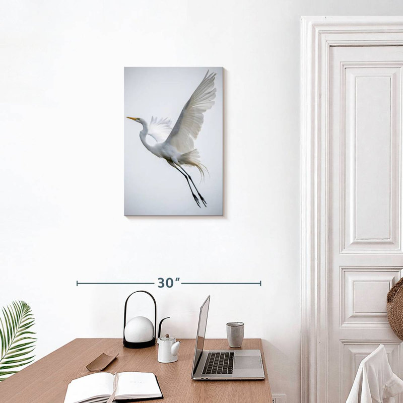 Brampt Angelic Great Egret, 24" H x 16" W