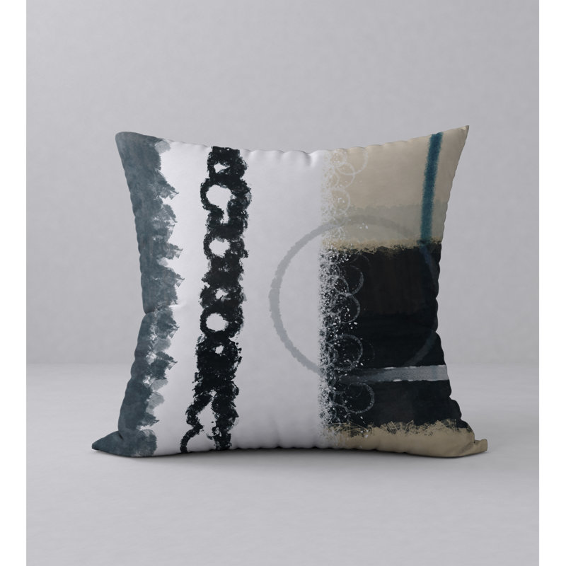 Abstract Reversible Throw Pillow, 20" x 20"