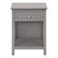 Table d'appoint, table de bout, table d'appoint, 2 niveaux, chambre à coucher, table de chevet, lampe, tiroir de rangement, placage gris antique, transitionnel-142581045