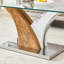 Table basse rectangulaire en verre trempé
