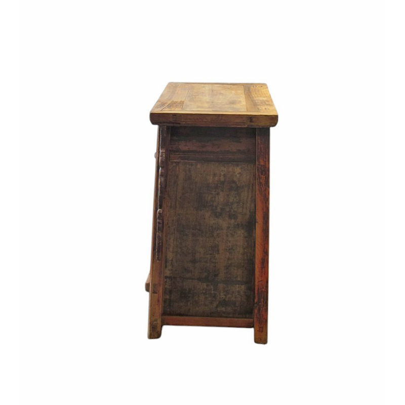 Antique Carved Elm Cabinet