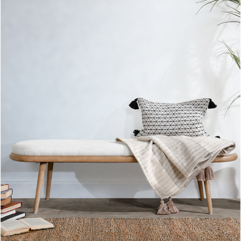 Echo Upholstered Bench, Ivory