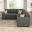 Canapé-lit modulaire en L Anureet Latitude Run®-1083441937