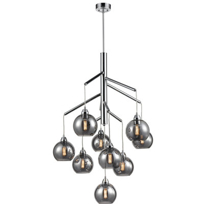 Pevensey 9 - Light Dimmable Tiered Chandelier
