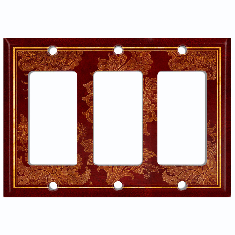 Landscape & Nature 3 - Gang Toggle Light Switch Standard Wall Plate