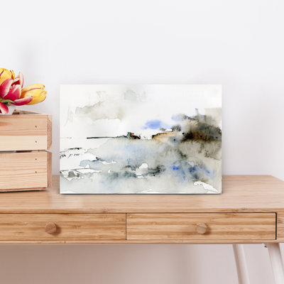 «Quietlandscapeno01», art contemporain abstrait paysage côtier minimaliste
