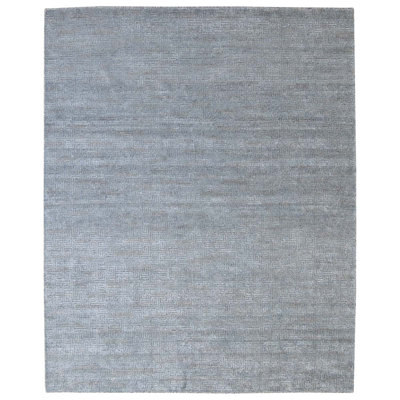 Geometric Area Rug in Dark Blue/Gray/Beige