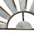 Farmhouse Galvanized Metal Half-Windmill Wall Sculpture with Faux Rust Accents, Distressed Gray and Silver — 30.5" L X 1" W X 15.25" H