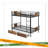 Twin XL Over Twin XL Metal Bunk Bed With MDF Board Guardrail And Two Storage Drawers-934273160