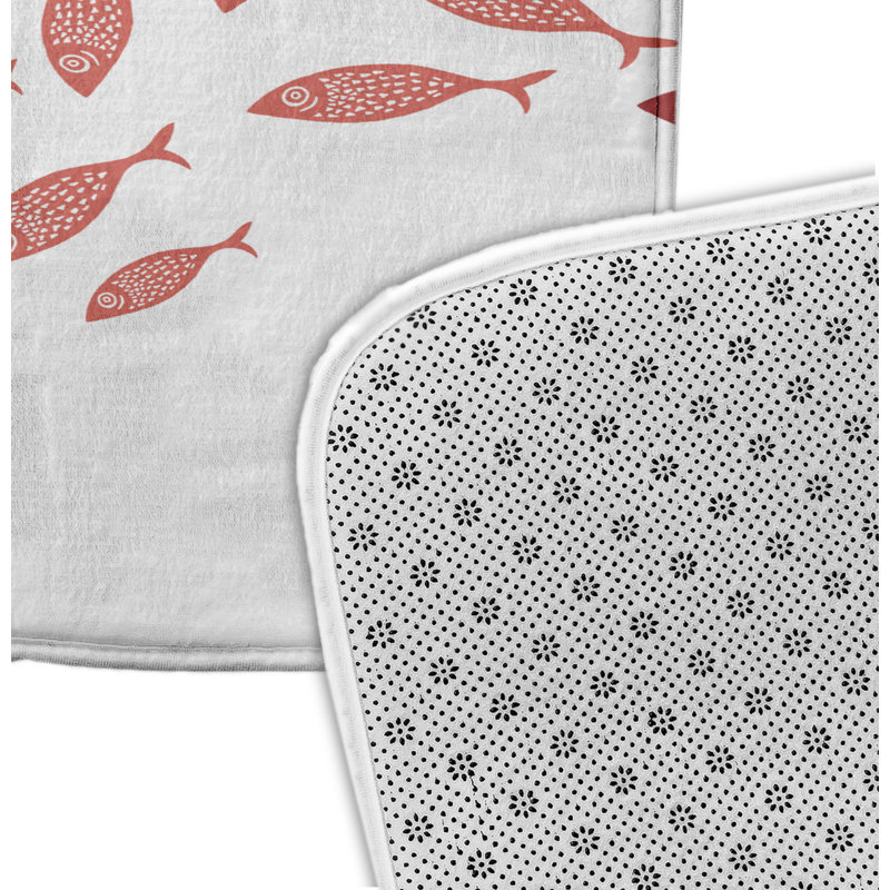 Tapis de bain Dolan, l 24 po x L 17 po, Orange