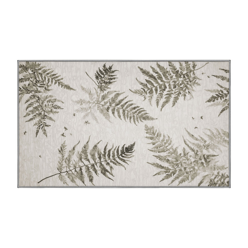 Tapis gris lavable à la machine, Rectangle 8 pi x 12 pi