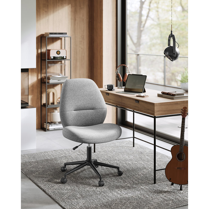 Sabrian Cotton Blend Office Chair, Gray