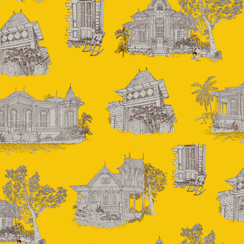 Pain d'épices "Gingerbread Haiti" Wallpaper, Mustard