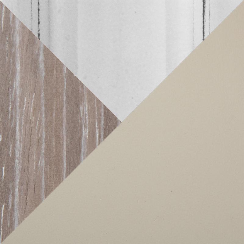 Tabouret de bar réglable avec pivot, Taupe / chrome, Beige