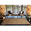 Base tissée et tapis lavable avec motifs à nœuds dans des tons d'osier-1914404480