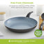 Tower Aluminium Cerasure Fry Pan with Non-Stick Coating, Suitable for all Hob Types, Graphite, Black-92461209