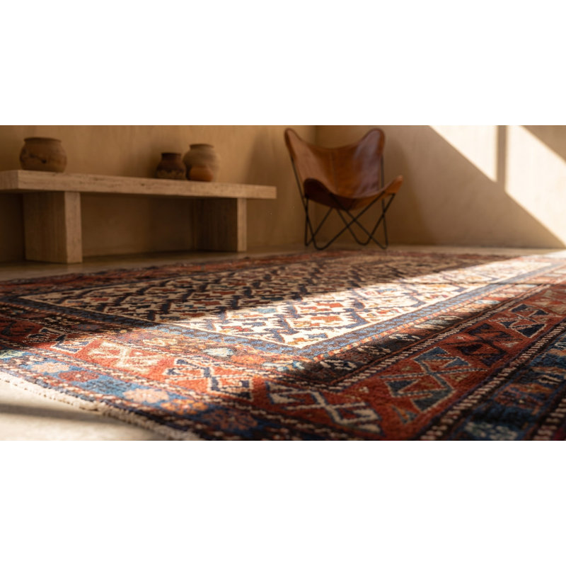Late 19th Century Ivory Antique Caucasian Dagestan Prayer Design Tribal Rug