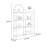 Arched Metal Frame Wood Display Shelf