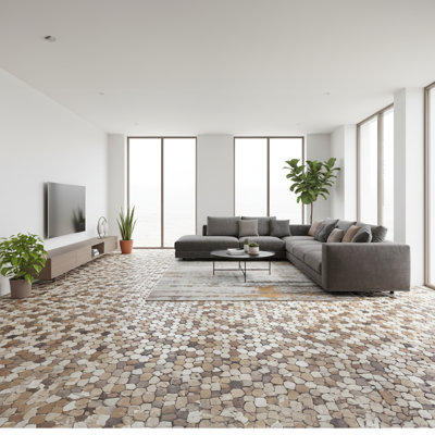 Carreau de mosaïque pour mur et plancher Pebble 12 po x 12 po Pebble