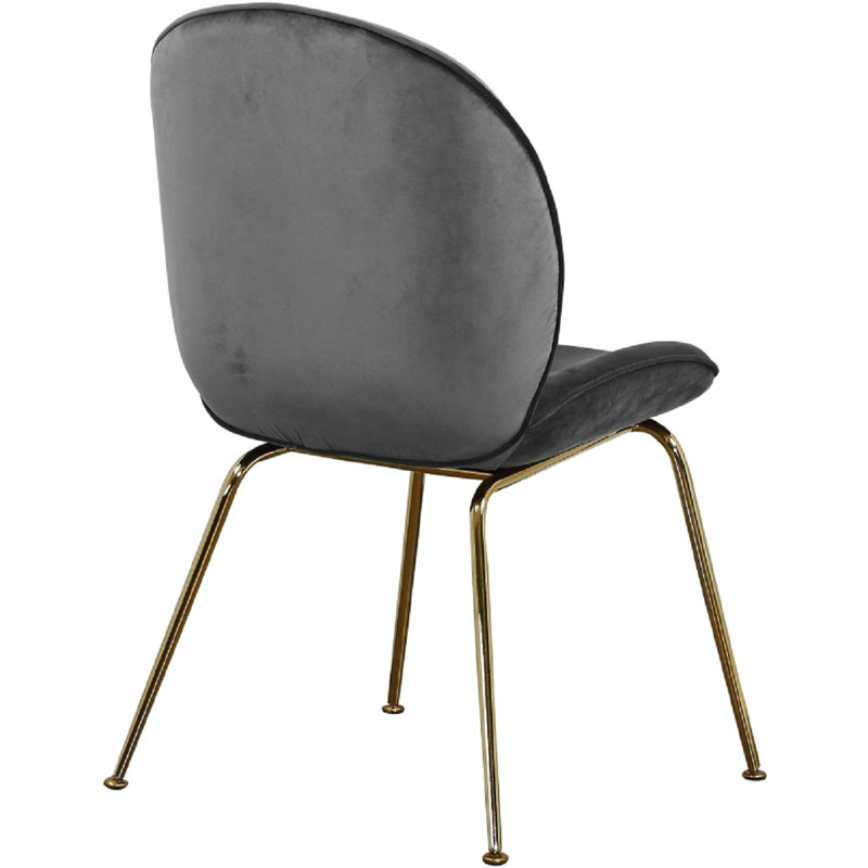Chaise de salle à manger en velours Queensway