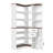  L-Shaped Corner Bookshelf With LED Lights & Drawers