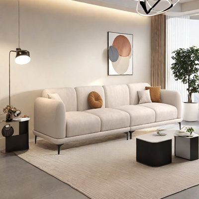Modern simple flannelette sofa
