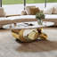 Table basse ovale en faux marbre-1945917121