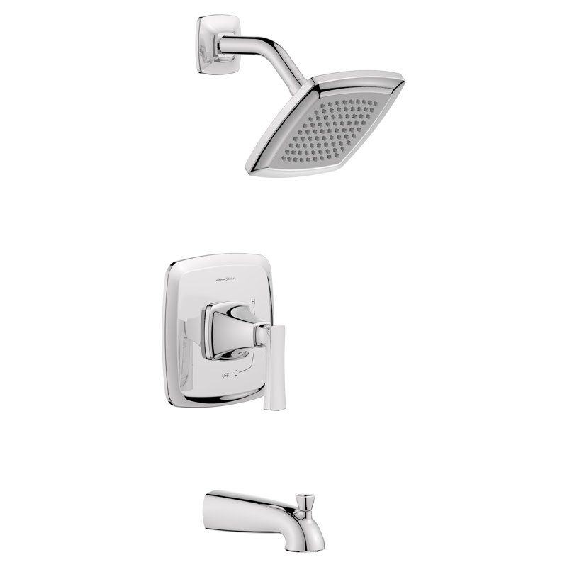 Belmeade Pressure-Balanced (Temperature Control Only) Complete Shower System, Chrome