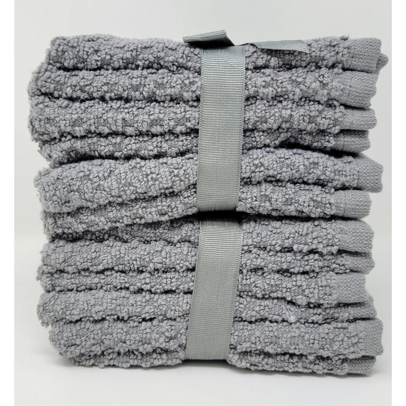 Withernsea Cotton Washcloth, Stone