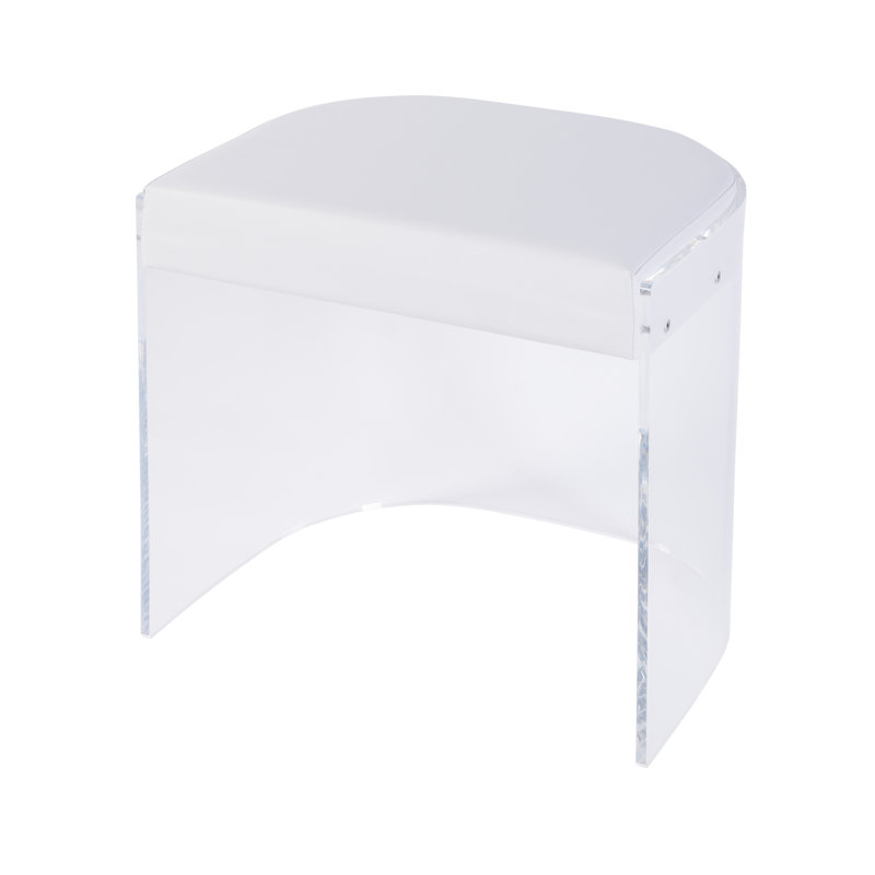 Solara 20 in. Seat Height Acrylic Accent Stool