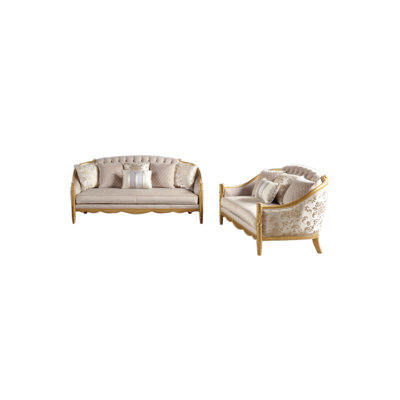 2 - Piece Velvet Living Room Set