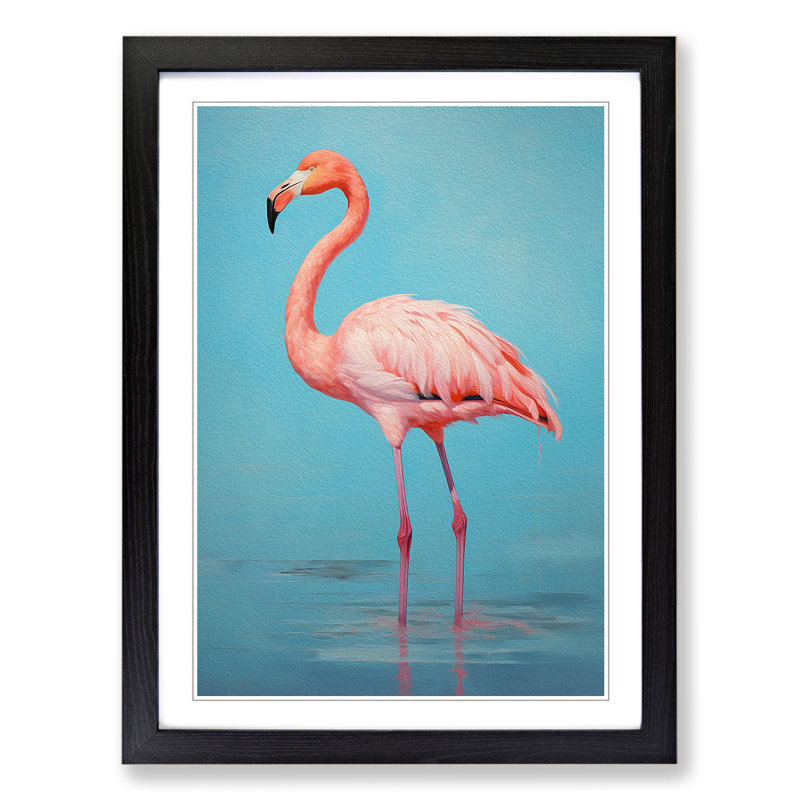 Single Picture Frame Print on Wood, Black Framed, 64cm H x 46cm W