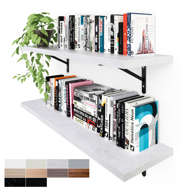 Cipolla, ensemble de 2, 10 x 36 po, White Rock, Roche blanche, H 0,75 po x l 36 po x P 0,75 po