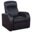 Ensemble de fauteuils inclinables pour cinéma maison avec cuir pleine fleur et design mural