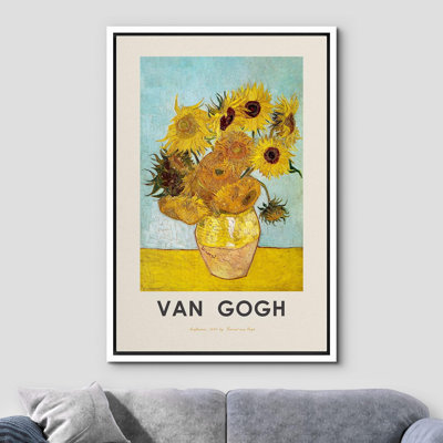 Classical Artwork " Sunflowers 1889 " by Vincent Van Gogh