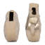 Ensemble de 2 vases élégants à motif de feuilles de couleur dorée Sagebrook Home, idéal pour les amateurs de décoration intérieure, ajout de pièce maîtresse chic.