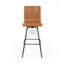 Diaw Swivel Upholstered Stool with Metal Frame-62173289-62173291