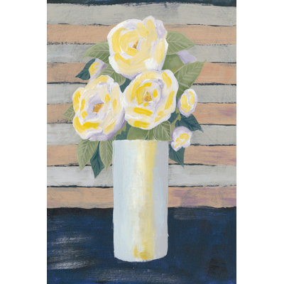 Wednesday Blooms I - Wrapped Canvas Print