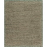 Textures Hand Knotted Wool Area Rug in Green