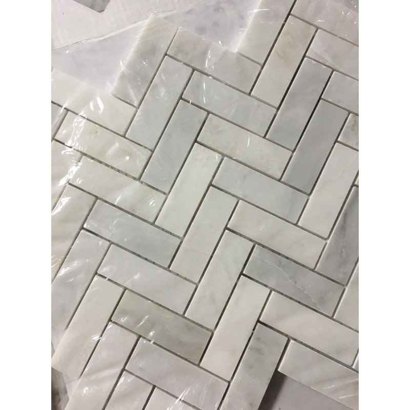 Marble Herringbone Mosaic Wall & Floor Tile