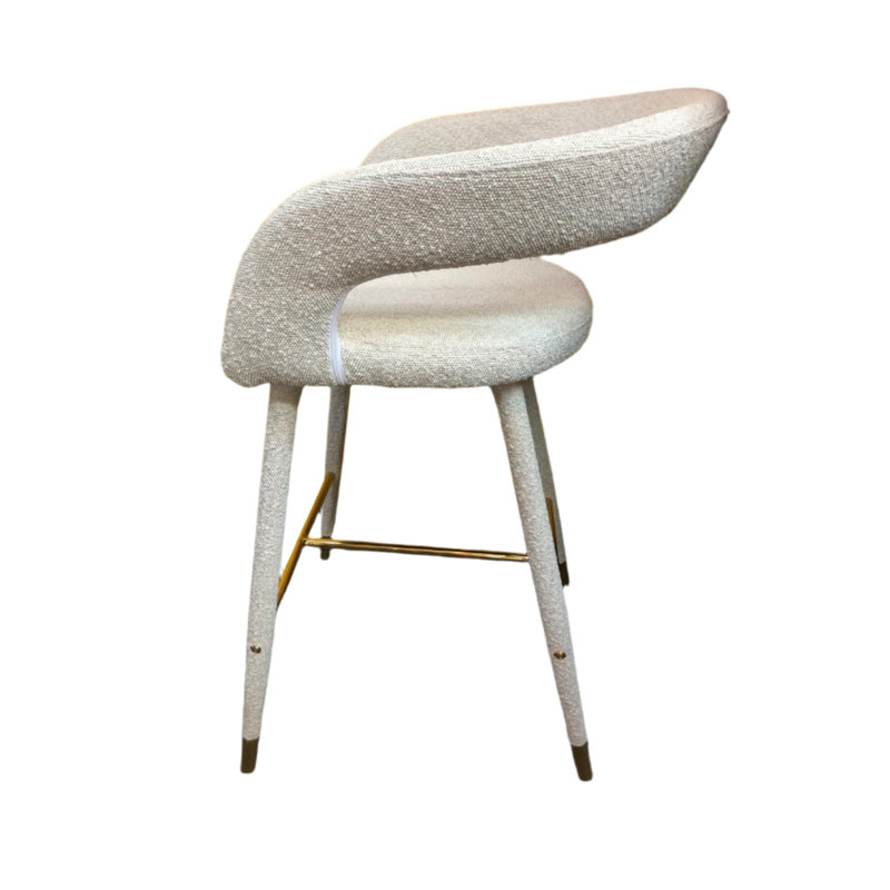 Tabouret Felix, Blanc