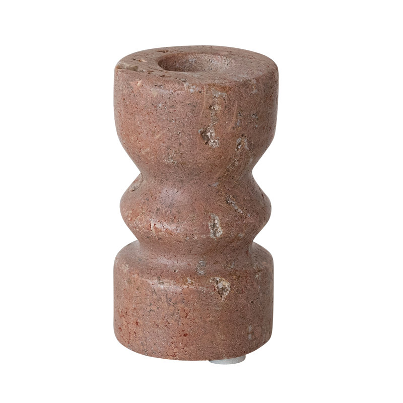 Travertine Taper Candle Holder
