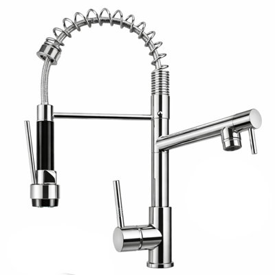 Maincraft Single Handle Pull Down Sprayer Kitchen Faucet
