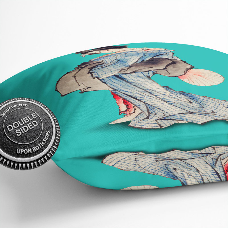Geisha Square Throw Cushion, 55cm H x 55cm W x 20cm D