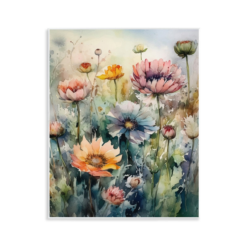 Art sur plaque, "Wild Gerbera Daisies" par Ryley Gray