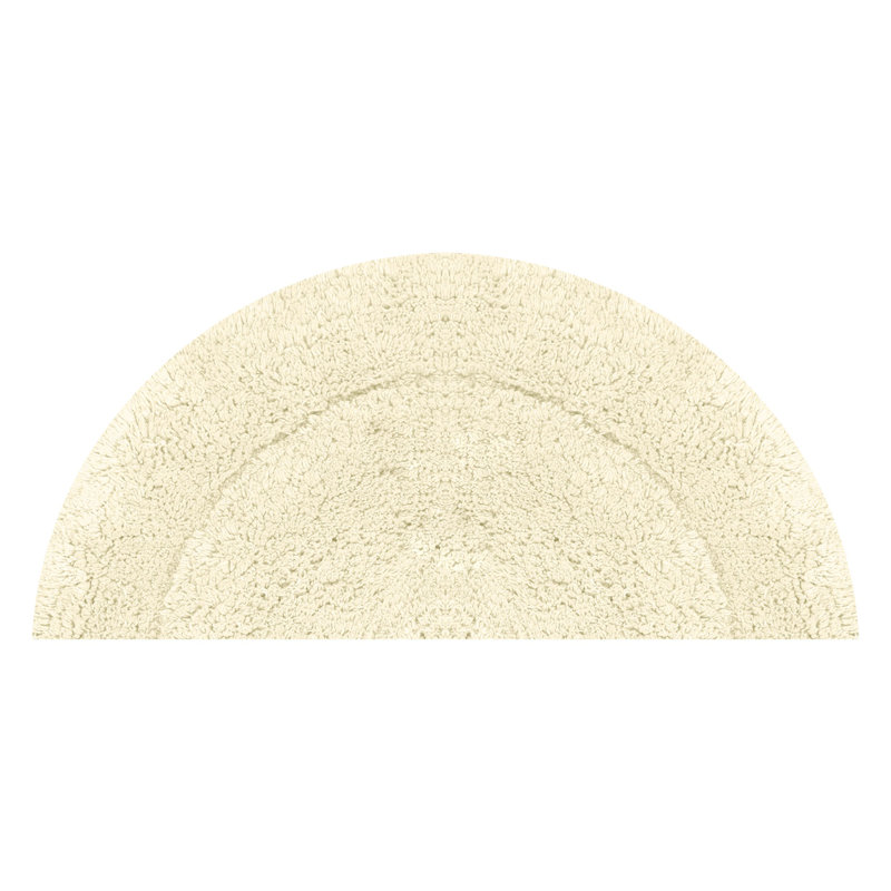 Candeloro Slice Bath Rug 17"x30", Ivory