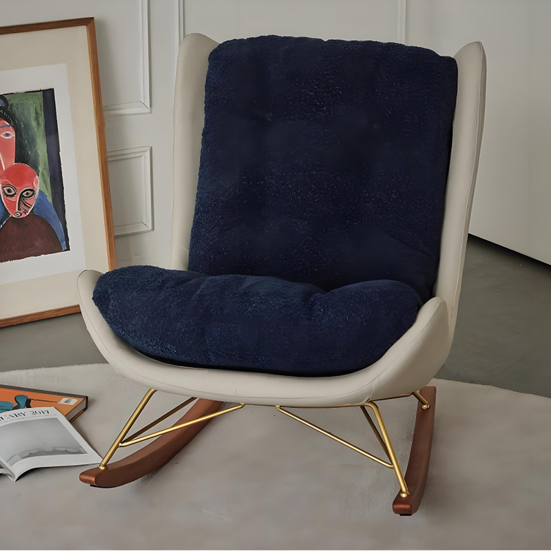 Chaise berçante simple décontractée Home, Noir